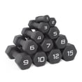 thumbnail image 3 of CAP Barbell, 15lb Black Neoprene Dumbbell, Single, 3 of 8