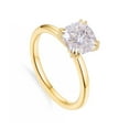 thumbnail image 5 of solitaire jewels 2CT Cushion Moissanit Solitaire Engagement Ring For Women, 14K Yellow Gold, 5 of 7