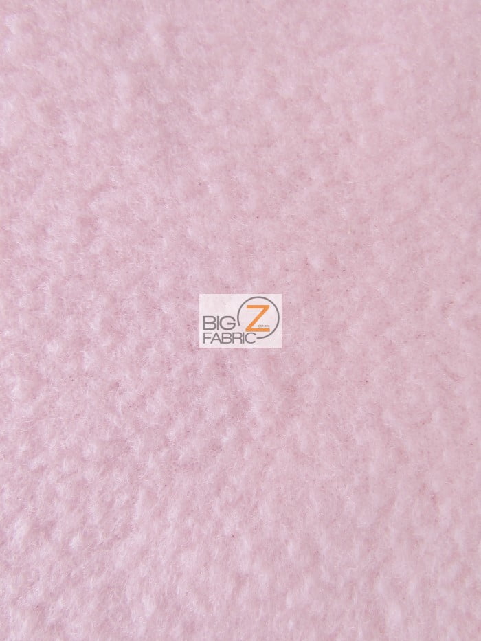 Fleece Fabric Solid / Light Pink / Sold By The Yard