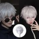thumbnail image 2 of Peluca de anime para cosplay TQEHS Gris plateado, 2 of 5