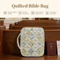 thumbnail image 6 of ZUXONGSY Daisy Rose Print Bible Cover Case for Women Quilted Bible Protector Large Journal Case with Handle Scripture Bag for ChuZU, 6 of 7