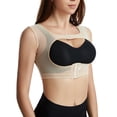 thumbnail image 4 of SWSMCLT Women's Chest Up Shapewear Back Smoothing Mesh Lipo Surgery Waist Trainer Back Support Firm Control Slim Soft Apricot X-Large, 4 of 4