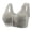 Grey, variant on Jelly Bras For Women Womens Front Bra For Elderly Skin Friendly Comfort Fashion Casual White 36-50