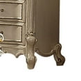 thumbnail image 4 of Five Drawer Chest With Cabriole Legs, Antique Pearl & Cherry Oak, 4 of 5