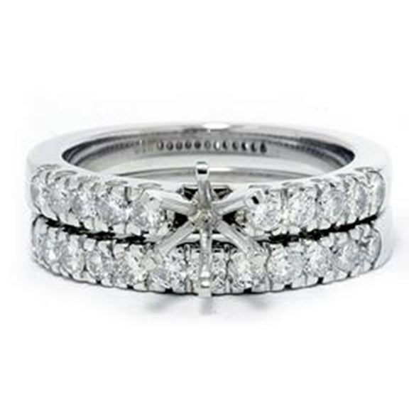 Pompeii 1ct Diamond Engagement Matching Wedding Ring Setting (G/H,I1)