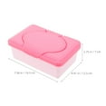 thumbnail image 4 of WEUVEB Red Wipe Dispenser Portable Storage Container with Lid for Home and Travel, 4 of 8