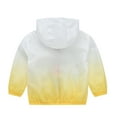 thumbnail image 3 of Toddler Pullover Sweatshirt Girls and Boys Summer Sun Srotection Clothes Hooded Long Sleeve Shirt Sun Sonditioning Clothes Toddler Sweaters Yellow 130, 3 of 3