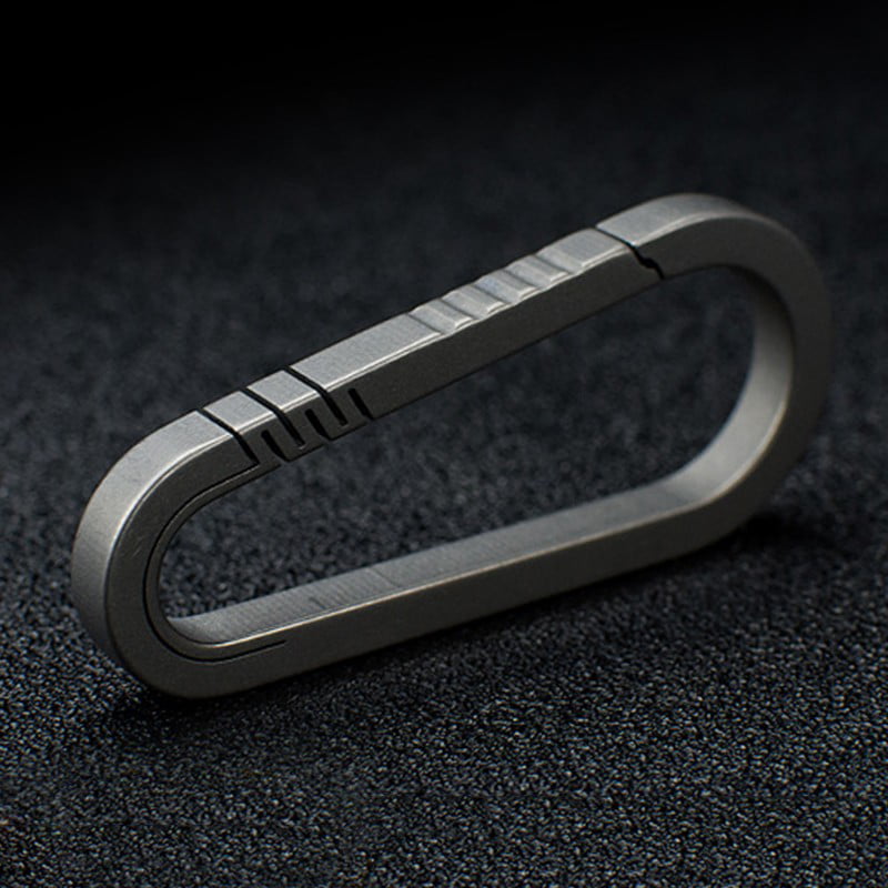 Carabiner Keychain Light Weight Holder Wear-resistant Hard Titanium Alloy 