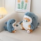 thumbnail image 2 of Colgante de muñeco de peluche con forma de tiburón, gato, camarón frito, gato, hermosa habitación, bolsa de coche, decoración colgante, regalos de Navidad, llavero, novedad, 2 of 5