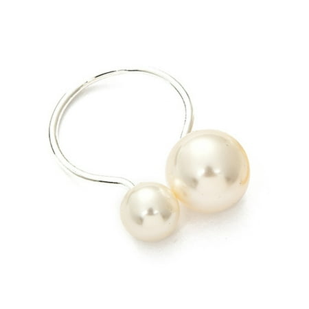 

DOYOUNG Table Napkin Ring For Christmas Thanksgiving Pearl Theme Napkin Buckle