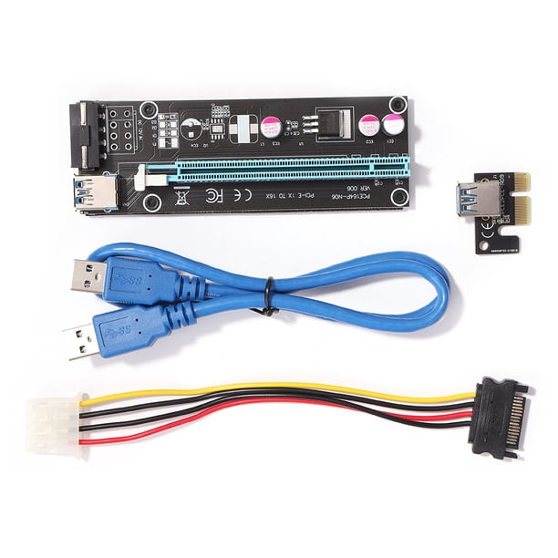 Tarjeta adaptadora PCI-E WDOplteas Riser Card PCI Express 1x a 16x
