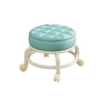thumbnail image 2 of HaoXun Swivel Wheel Plastic Low Stool - Movable Seat with Casters for Home Living Room and Shoe Putting Convenience, 2 of 6