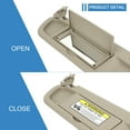 thumbnail image 3 of ECCPP Left Driver Side Sun Visor Assembly Without Sunroof Warm Gray Fits For Honda Civic 2006-2011 (83280-SNA-A01ZE), 3 of 10
