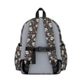 thumbnail image 3 of Skull and Heart Gothic Pattern Cute School Backpack with Padded Back and Adjustable Shoulder Straps 13.4"x11"x4.7", 3 of 5