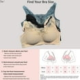 thumbnail image 7 of BIMEI Women Mastectomy Bra Breast Prosthesis with Pockets Wirefree Comfort Everyday Bra H24,Blue,38A/B/C, 7 of 7