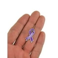 thumbnail image 4 of PinMart's Alzheimer's Purple Awareness Ribbon Enamel Lapel Pin - 10 Pack, 4 of 4