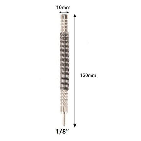 

Spring Tool Hammerless Nail Set Center Holes Punch Spring Loaded Marking Metal