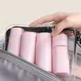 thumbnail image 2 of 5pcs Cosmetics Split Bottle Multiple Colors Portable Soft Touch Cream Travel Dispenser Bottles Set for Lotion Cleanser Shampoo (white), 2 of 7