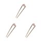 thumbnail image 5 of Guardurnaity Tocados en forma de U Simplicidad geométrica Modelado Mujeres Tenedor Ligero Palo de pelo de boda Mujer Adultos Rosa / Curva Type1 NO1, 5 of 6