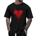 thumbnail image 2 of Wavsuf Mens Graphic Shirts for Men Tees Short Sleeve Round Neck T Shirt Black Size S, 2 of 5