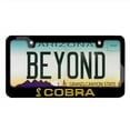 thumbnail image 2 of Ford Mustang Cobra Speed-Line in Yellow Black Metal License Plate Frame, 2 of 8