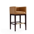 thumbnail image 2 of Manhattan Comfort Kingsley 30" Faux Leather Barstool in Camel Brown (Set of 2), 2 of 7