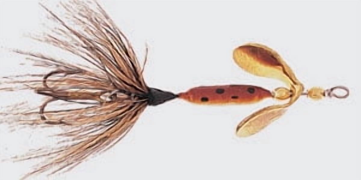 (2 pack) Yakima Bait Worden's Original Rooster Tail, Inline Spinnerbait Fishing Lure, Brown Trout, 1/24 oz.