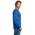 thumbnail image 3 of Gildan Heavy Cotton Long Sleeve T-Shirt, Men's Taped neck Classic Fit Royal Tee, 3XL, 3 of 6