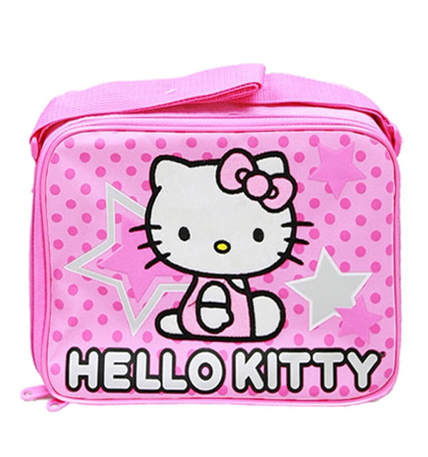 Girls Lunch Box Insulated Hello Kitty Pink 