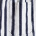 thumbnail image 2 of Vedolay Men Casual Suit Colorblock Striped Shirts and Shorts Set,White M, 2 of 4