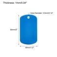 thumbnail image 2 of Metal Blank Tags Stamping, Lake Blue Blank Dog Tags DIY Engraving Tags for Pet Dog ID Tags, Pendant Tag, 15pcs, 2 of 7