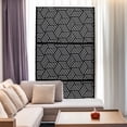 thumbnail image 5 of Wildnix Stylish Patio Privacy Screen with Rhombic Pattern, Freestanding, Black Galvanized Steel Design, Ideal for Indoor or Outdoor Spaces, 5 of 6