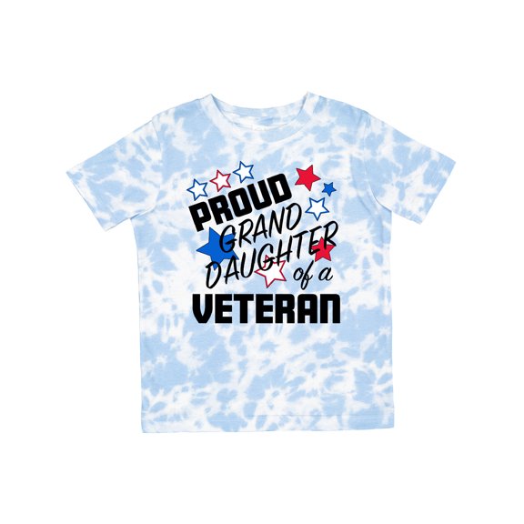 Inktastic Proud Granddaughter of a Veteran Veterans Day Girls Toddler T-Shirt