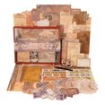 thumbnail image 1 of Retro Scrapbook Kit Vintage Scrapbooking Kit Scrapbook Paper Notepad Sticker Letter Paper Envelope Tape Card Diy Art Craft Project Making Journaling, 1 of 8