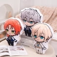 thumbnail image 4 of 45cm Ensemble Stars Cartoons Anime Plush Toy Eichi Sakuma Rei Throw Pillow Cosplay Sofa Cushion Double-sided Printing Girl Fans, 4 of 5