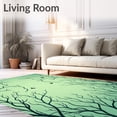 thumbnail image 2 of ODIKA 5'x7' Machine Washable Non-Slip Area Rug, Ethereal Flight Journey Verdant With Hovering Companions High Traffic Rug, Green, 462432, 2 of 7