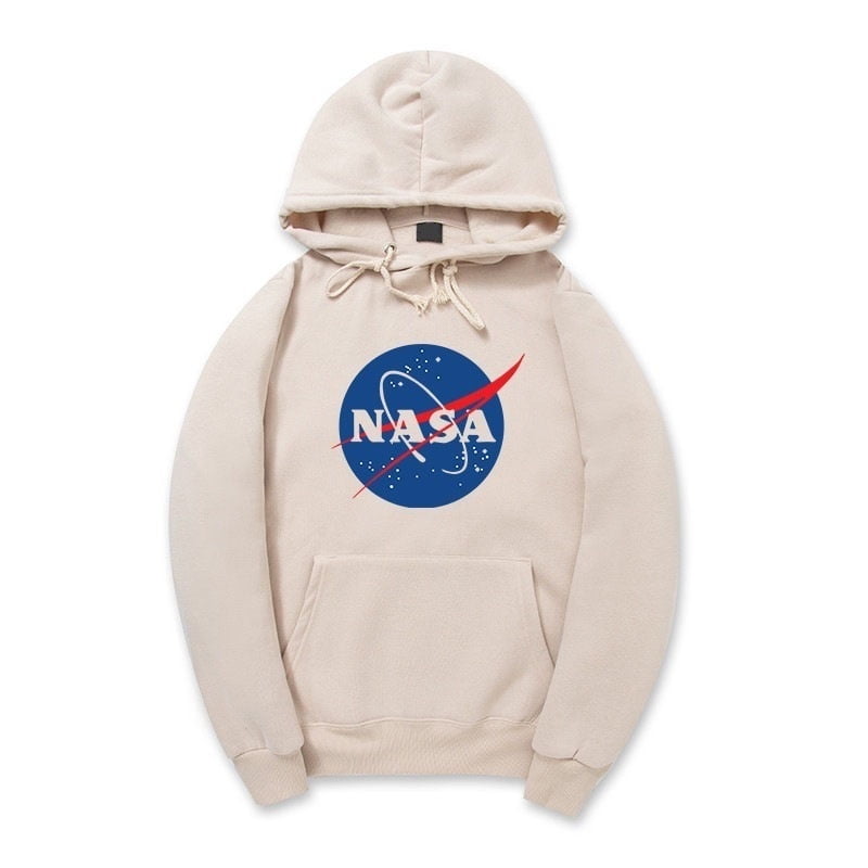 Nasa Hoodie Coat Pure Color Sweatshirts 