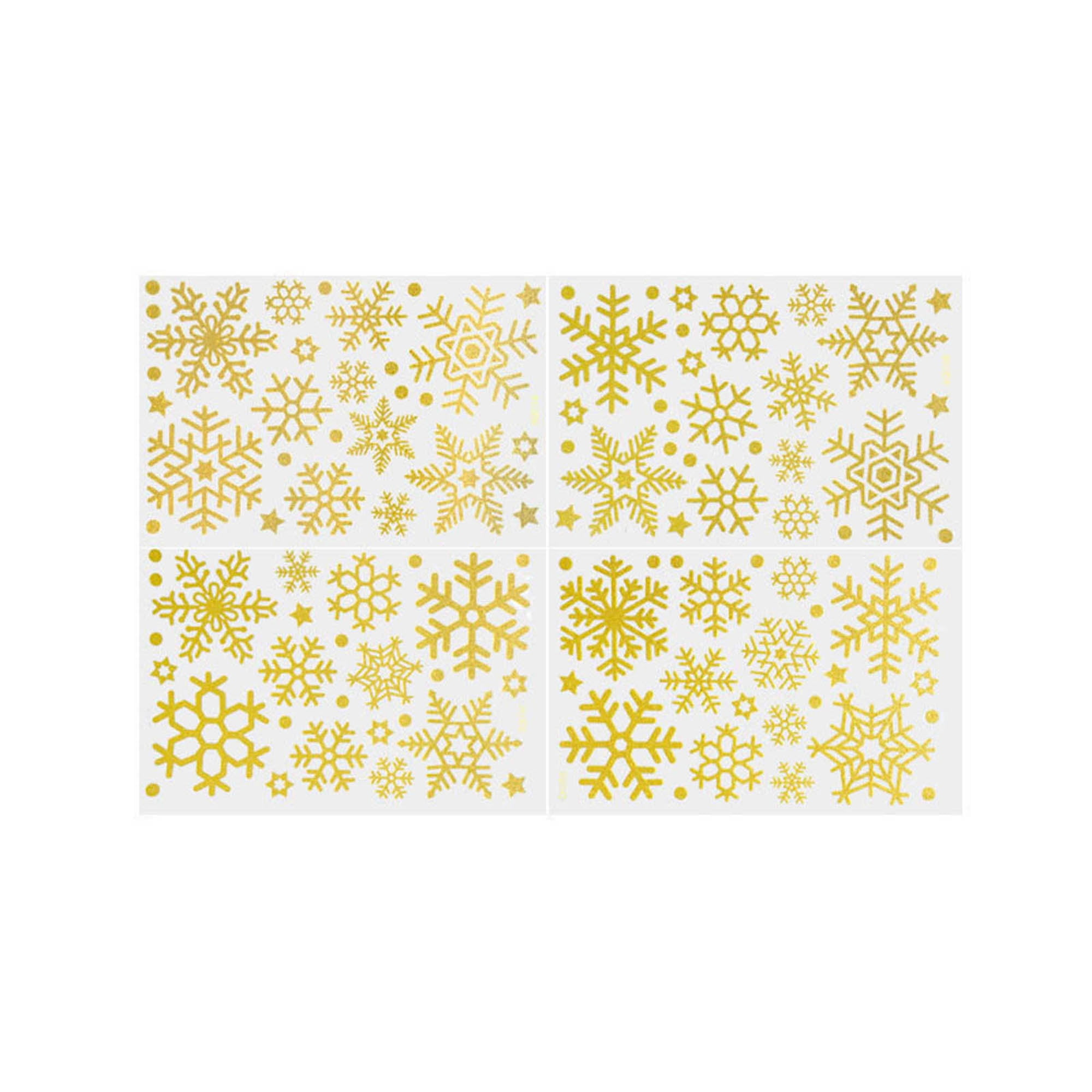 Multitrust Wall Sticker Christmas Snowflake Print Wallpaper Decorative