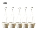 thumbnail image 4 of VONKY 5pieces Breathable Flower Plant Pot Firm And Durable Hanging Basket For Widely Application Not Easy White set 1 Pc, 4 of 6
