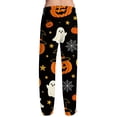 thumbnail image 5 of Satingcolo Halloween Pajama Pants for Men Printed Pajama Bottoms Drawstring Lounge Pants Sleepwear, 5 of 7