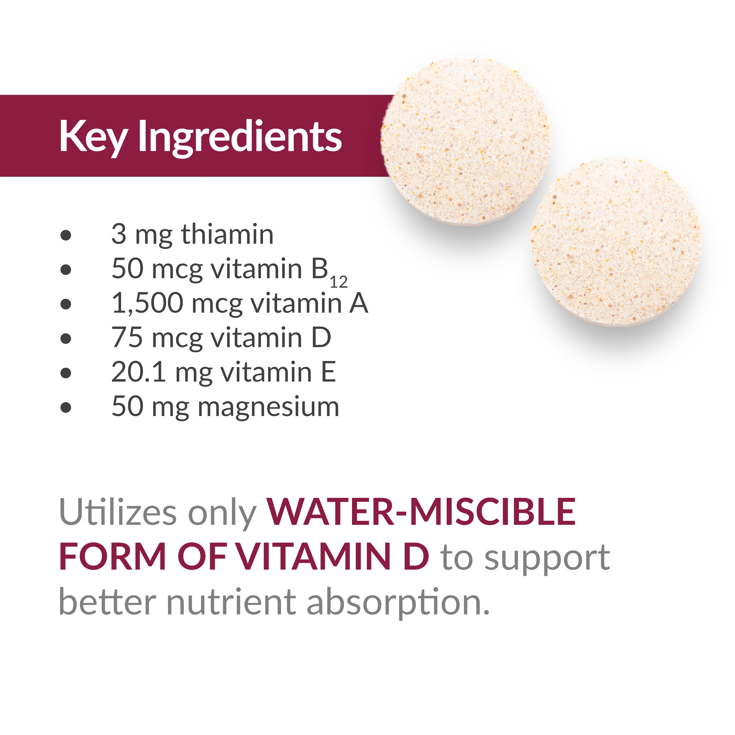 Bariatric Advantage Chewable RP Multivitamin - For Bariatric Surgery Patients - With Iron, Copper, Vitamin C, A, Zinc & More - 100% DV of 18 Nutrients - 60 Count - Mixed Fruit
