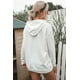 thumbnail image 2 of ABPHQTO Sudadera de mujer blanca oversize con capucha y bolsillo canguro, 2 of 5