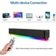 thumbnail image 5 of Soundbar for TV Bluetooth 50 Soundbar with LED Lights 3D Surround Sound Bar with 2000mAh Battery for TV Speakers PC Home Theater Gaming Projectors Sup, 5 of 5