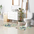 thumbnail image 6 of Yayeee Bath Rug for Bathroom Floor Non Slip Rectangle Fluffy Soft Absorbent Mat, 16"x24", Green Animals Pattern, 6 of 7