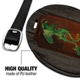 thumbnail image 4 of Lord of the Rings The Green Dragon Round Leather Luggage Card Suitcase Carry-On ID Tag, 4 of 8