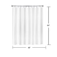 thumbnail image 2 of Yisure Short Length Shower Curtain White PEVA Liner for RV Small Travel Trailer Bath 48x60in, 2 of 5