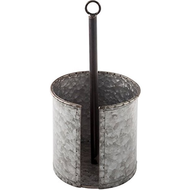 Home Essentials Galvanized Paper Towel Holder, 14"