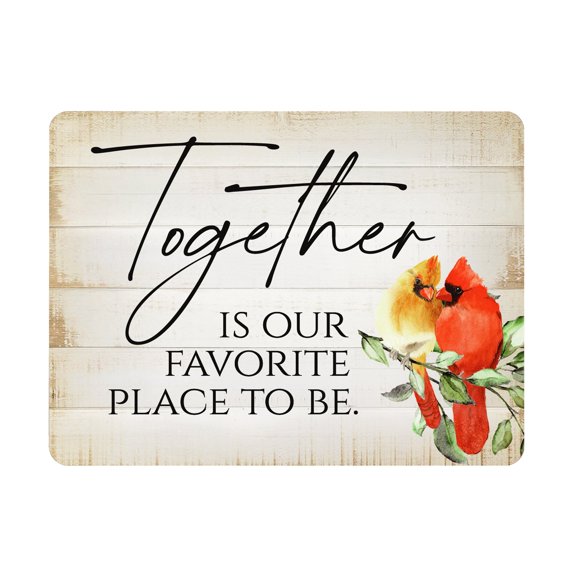 LifeSong Milestones Cardinal Fridge Magnets with Inspirational Verse, White