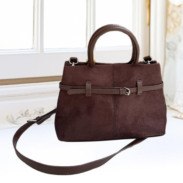 Bolso de mano para mujer, bolso informal para mujer, bolso de hombro para desplazarse al trabajo al aire libre Café