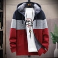 thumbnail image 1 of WILLBEST Hoodies pour Hommes à Manches Courtes, Cardigan à Capuche à Fermeture à Glissière Automne/hiver, Veste Doublée Chaude avec Poches, 1 of 3
